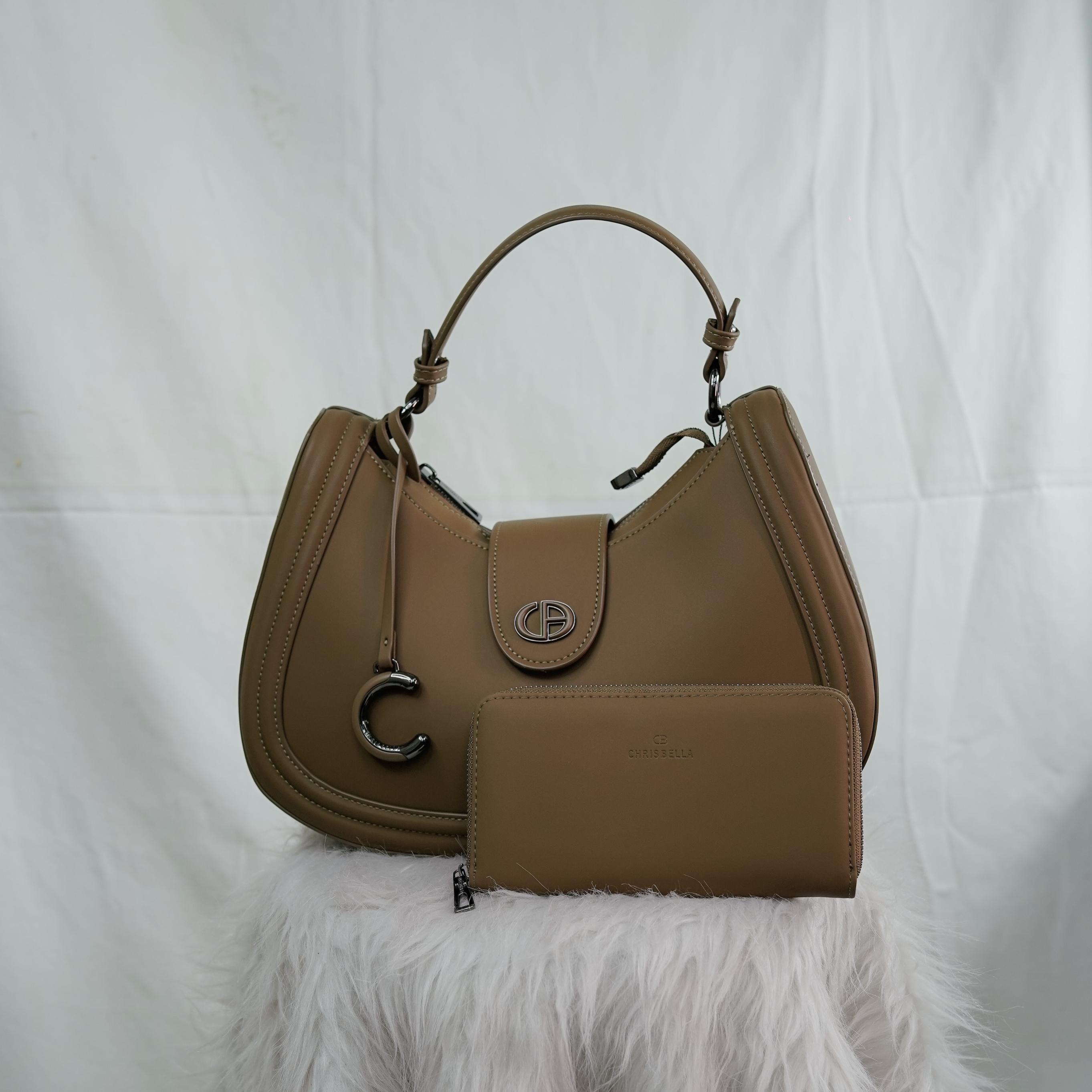 Chrisbella Brand Premium Leather Hand Bag