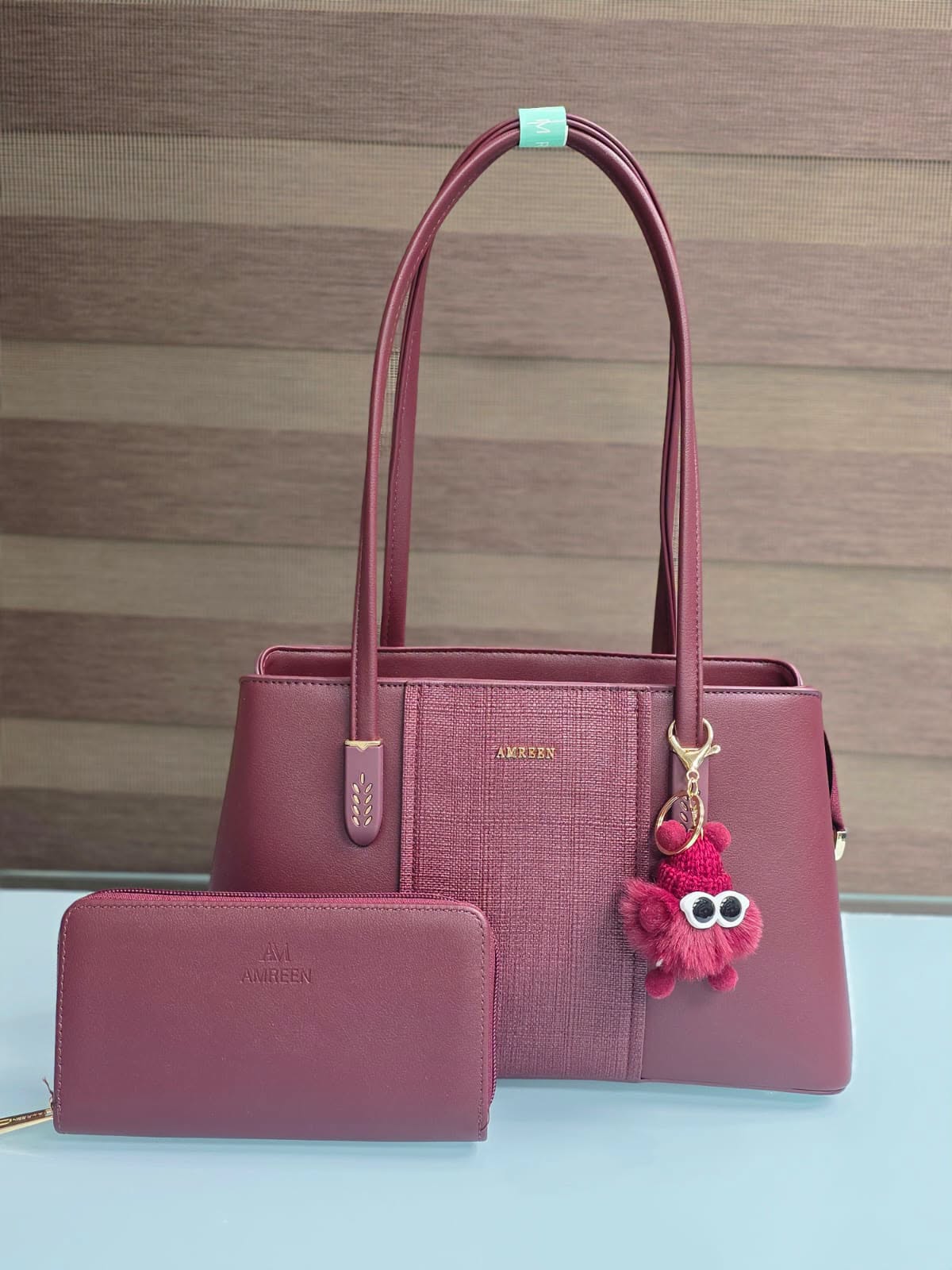 AMREEN PU Leather Bag With Doll Key Ring
