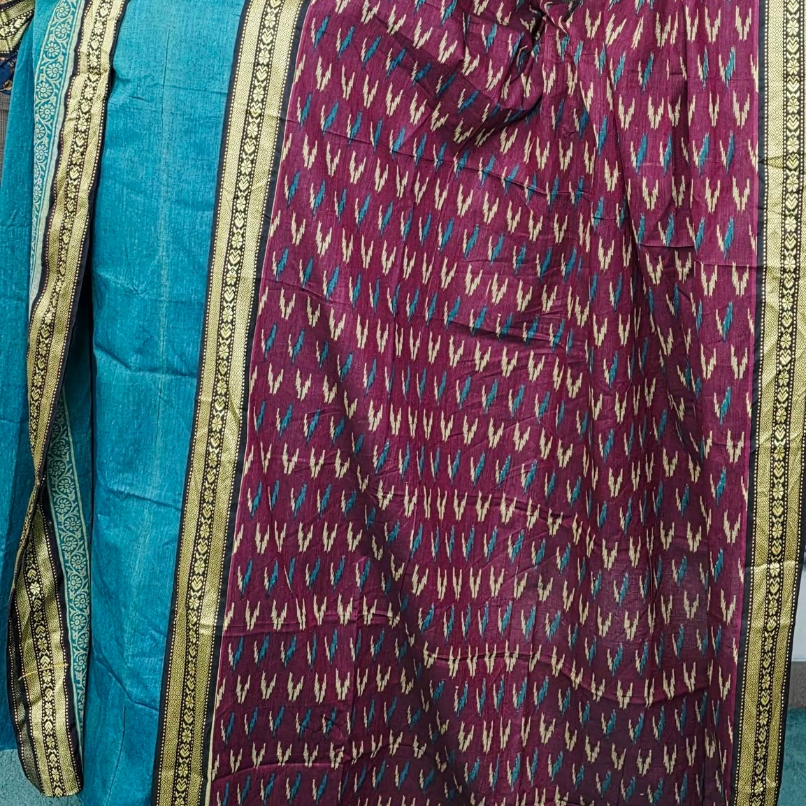 Premium Solid Color Gadowal Three Piece