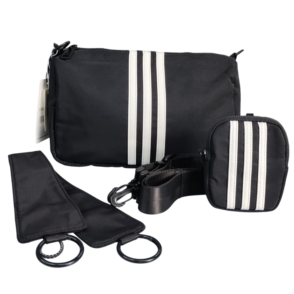 Adidas Premium Fabric Crossbody Bag with pouch – Stylish (11.5"/9")