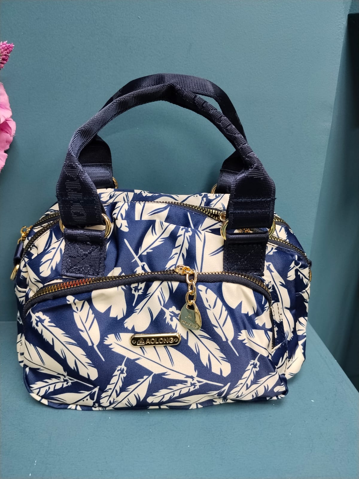 Along Brand Luxurious Fabric Hand Bag