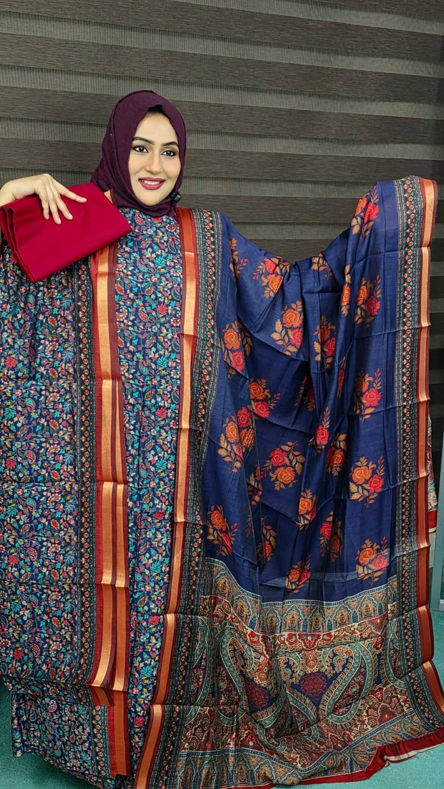 Original Indian Kani Moheswari Cotton Threepiece (KE)