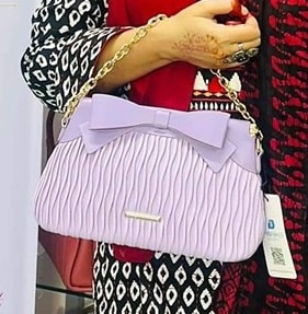BAGCO Brand High Quality ZIGZAG Surface Processing Leather Bag
