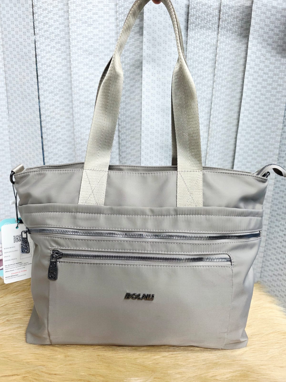 Bolaili Brand Premium Fabric Tote Bag (8680)