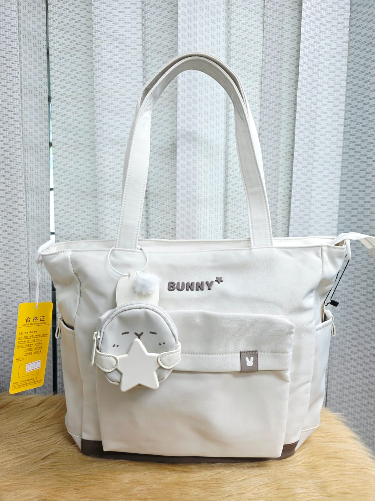 BUNNY Brand Luxurious Fabric Tote Bag