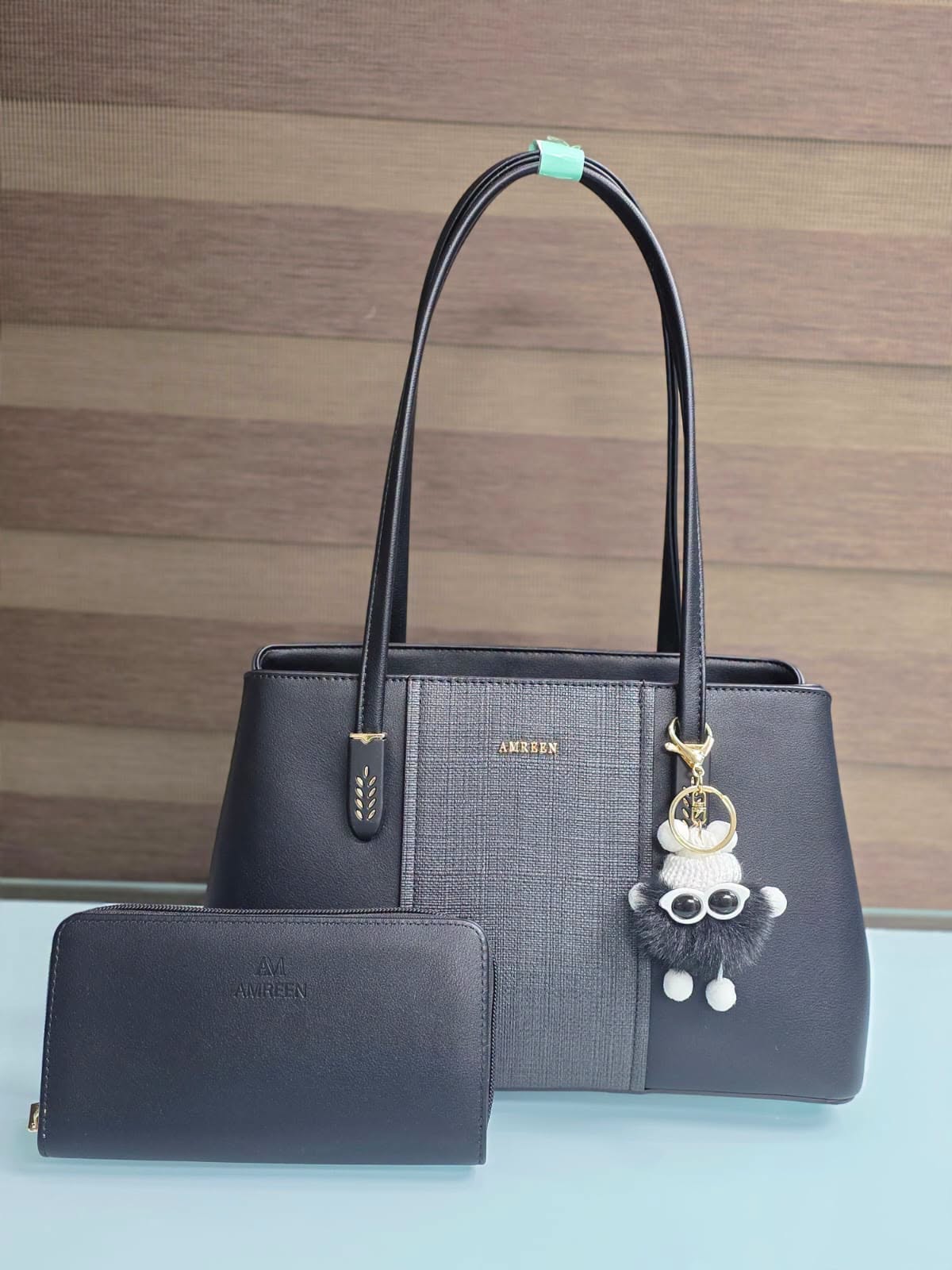 AMREEN PU Leather Bag With Doll Key Ring