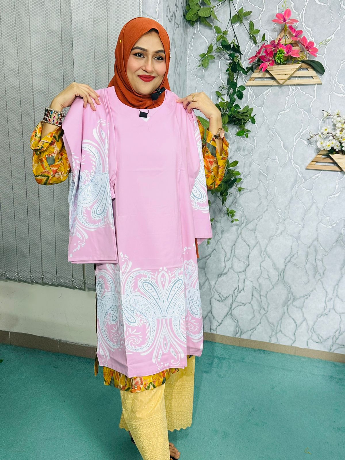Co-Ords Two Piece Silk Fabrics Set