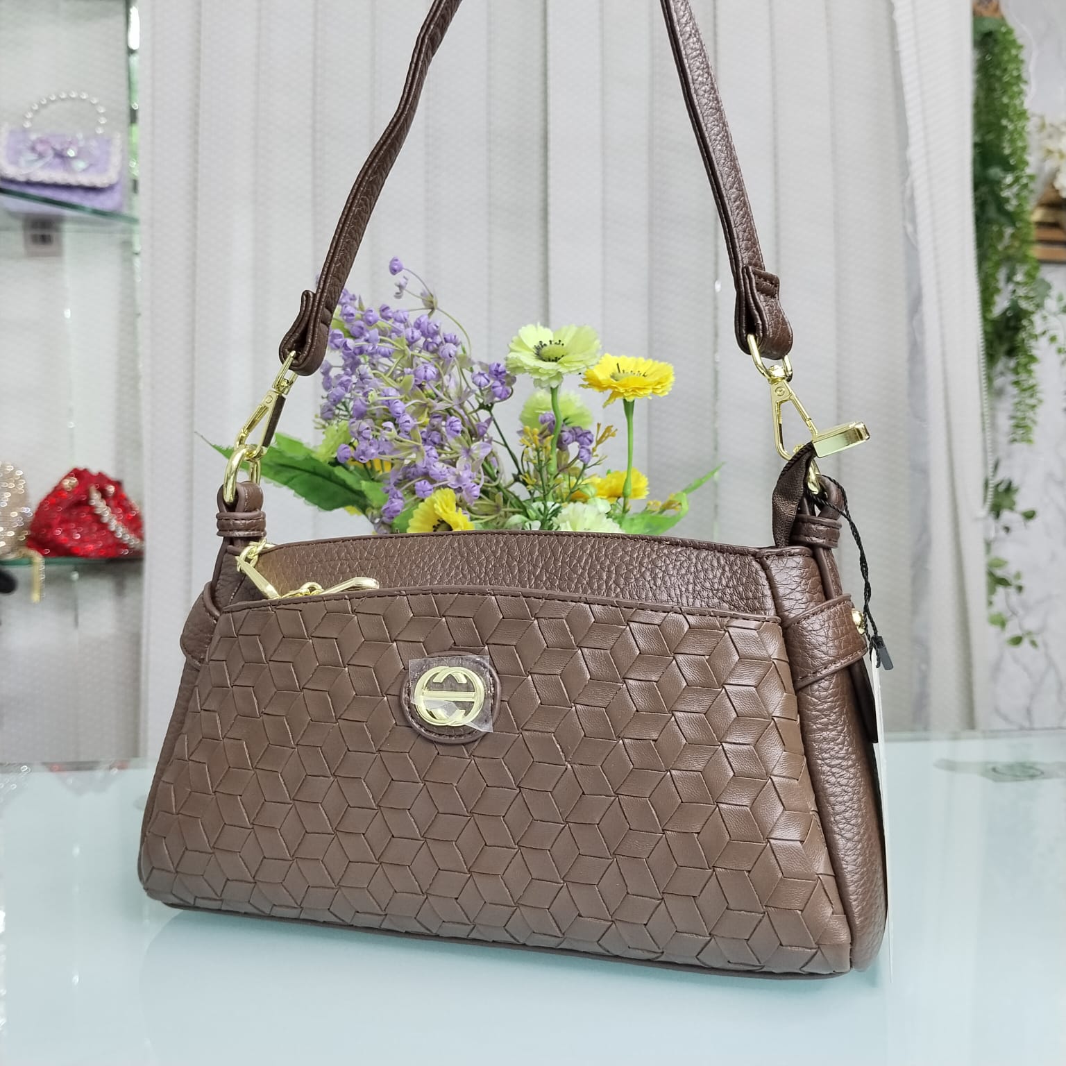 Cocy Brand Luxurious Crossbody Belt Bag – Brown
