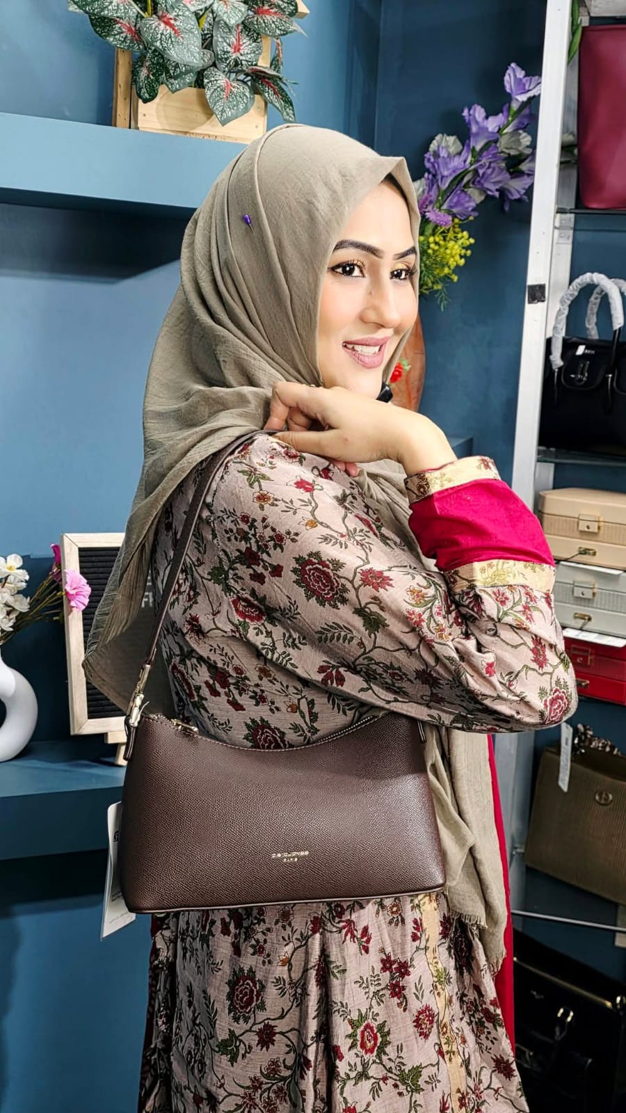 David Jones Luxurious Shoulder Bag (8538)