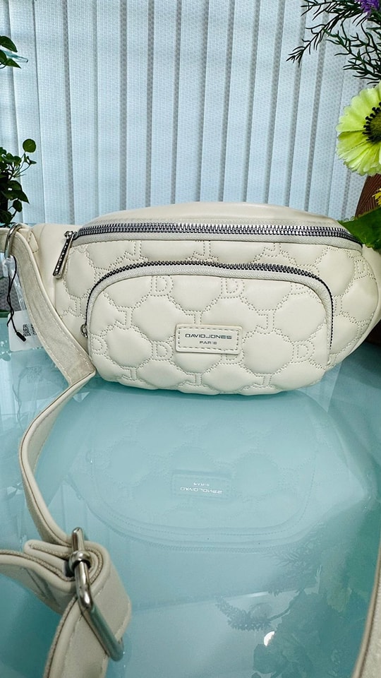 DAVIDJONES Soft Leather Bag Light Weith Ladies Fanny Pack
