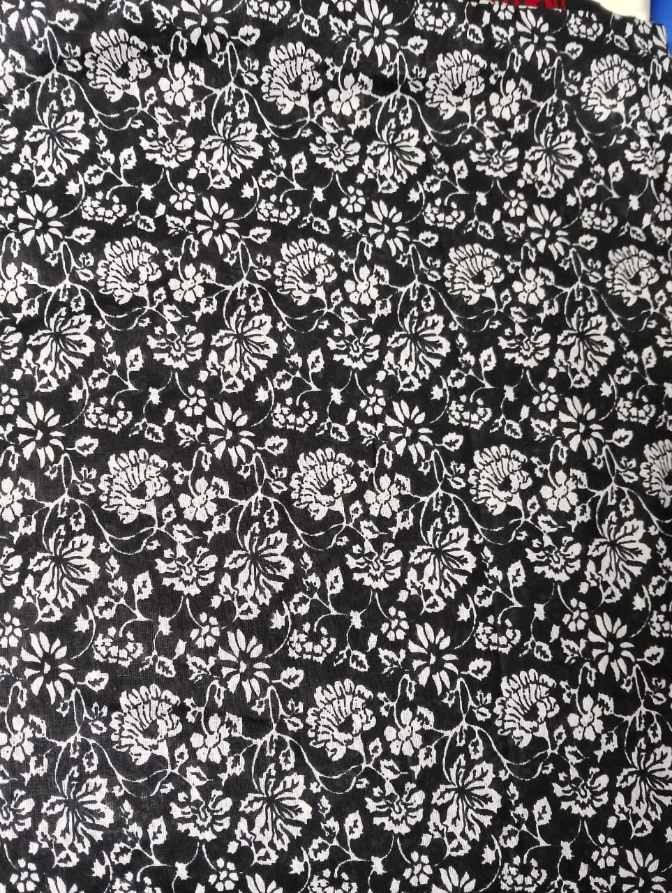 Deshi Cotton Premium Black & White Three piece