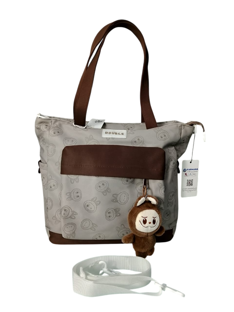 DOUBLE Brand Premium Fabric Tote Bag- (12" ×13.5")