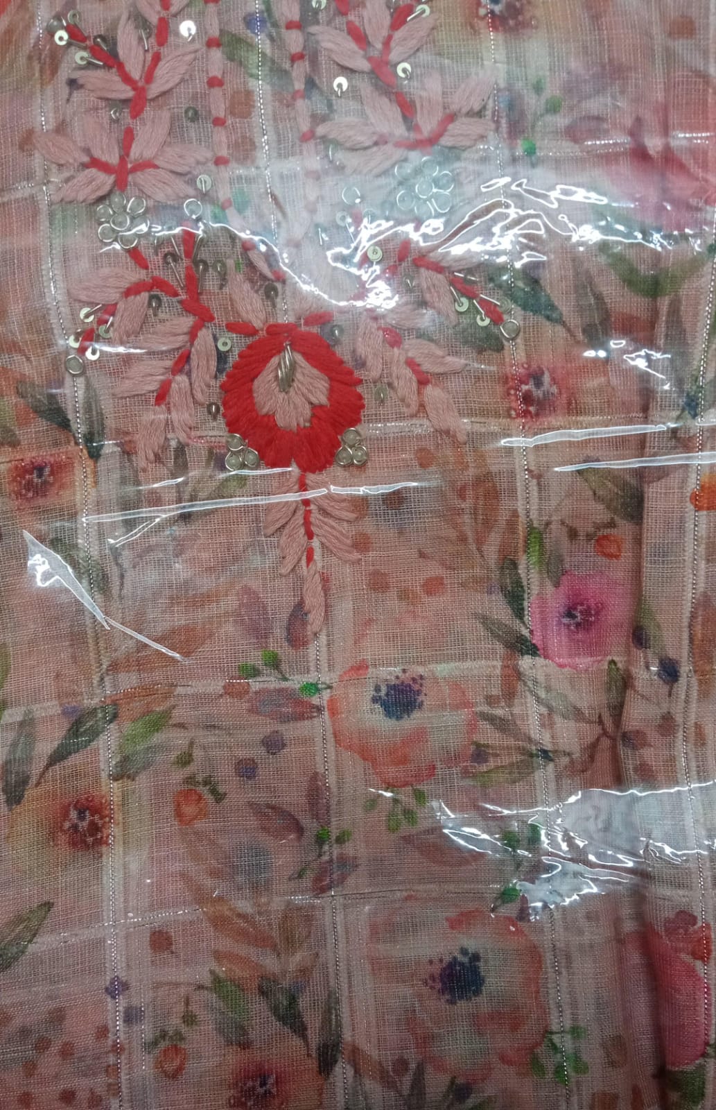 Embrodary & Hand Swing Cotton Three Piece