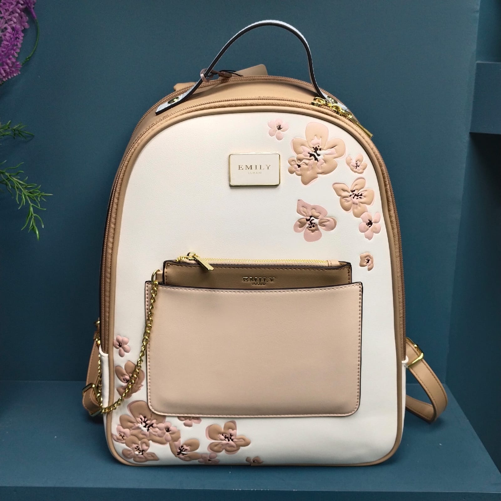 Emily Loran Brand Luxurious Leather Backpack (6026)