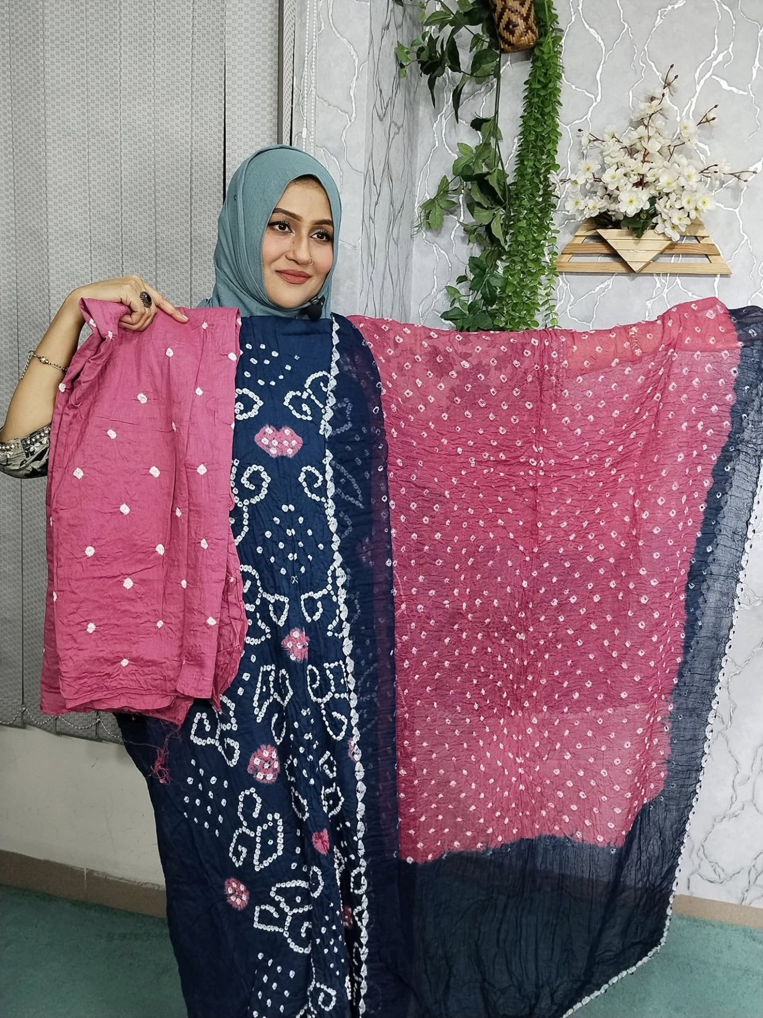 Exclusive Premium Cotton Chunri Three Piece