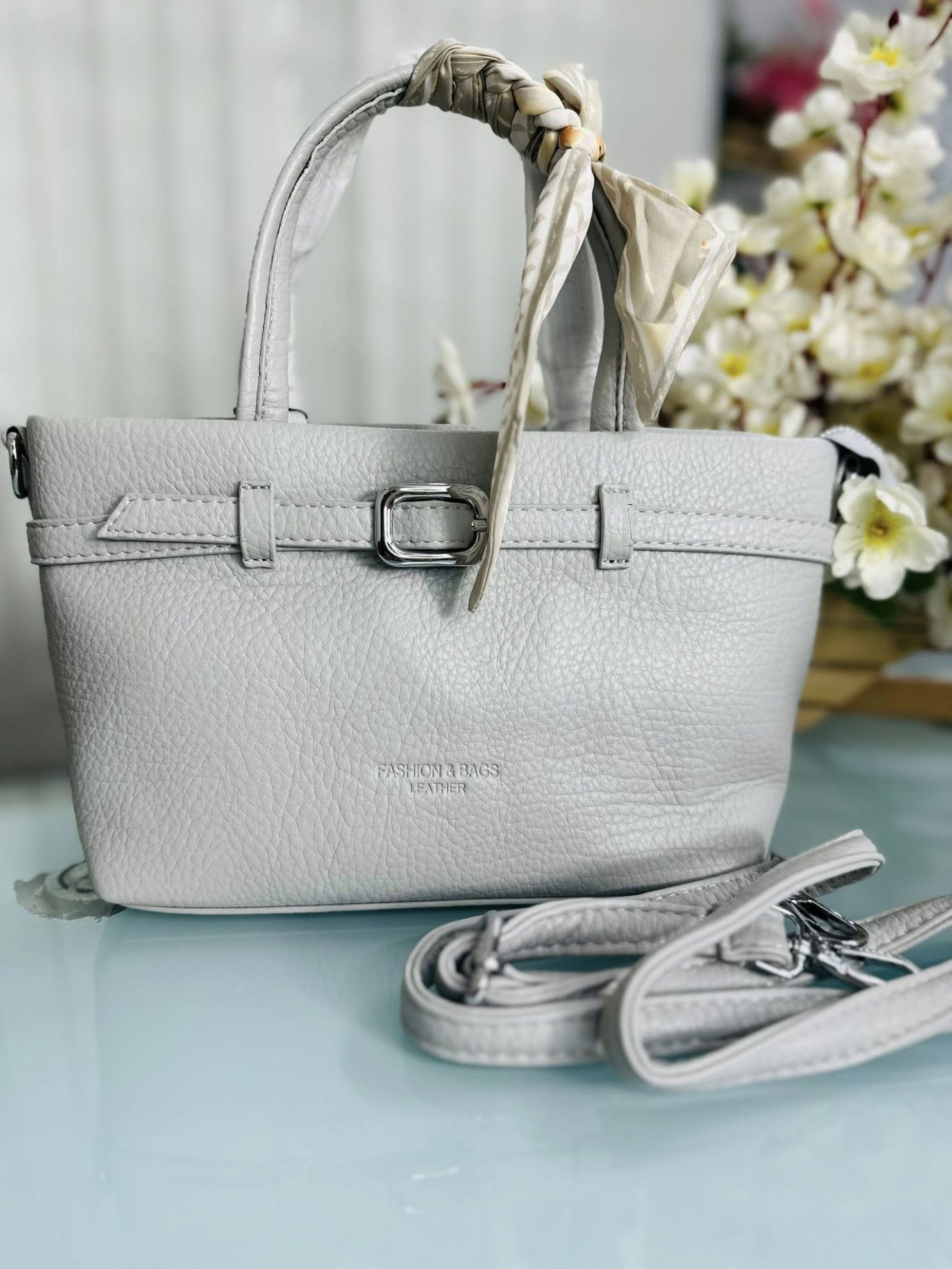Fashion & Bags Premium Leather Gray Colour Bag
