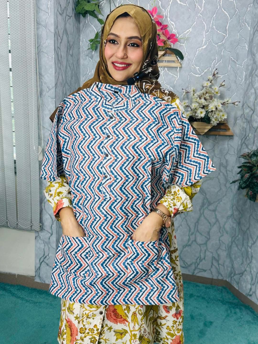 Fatwa For Man Blue With Printed