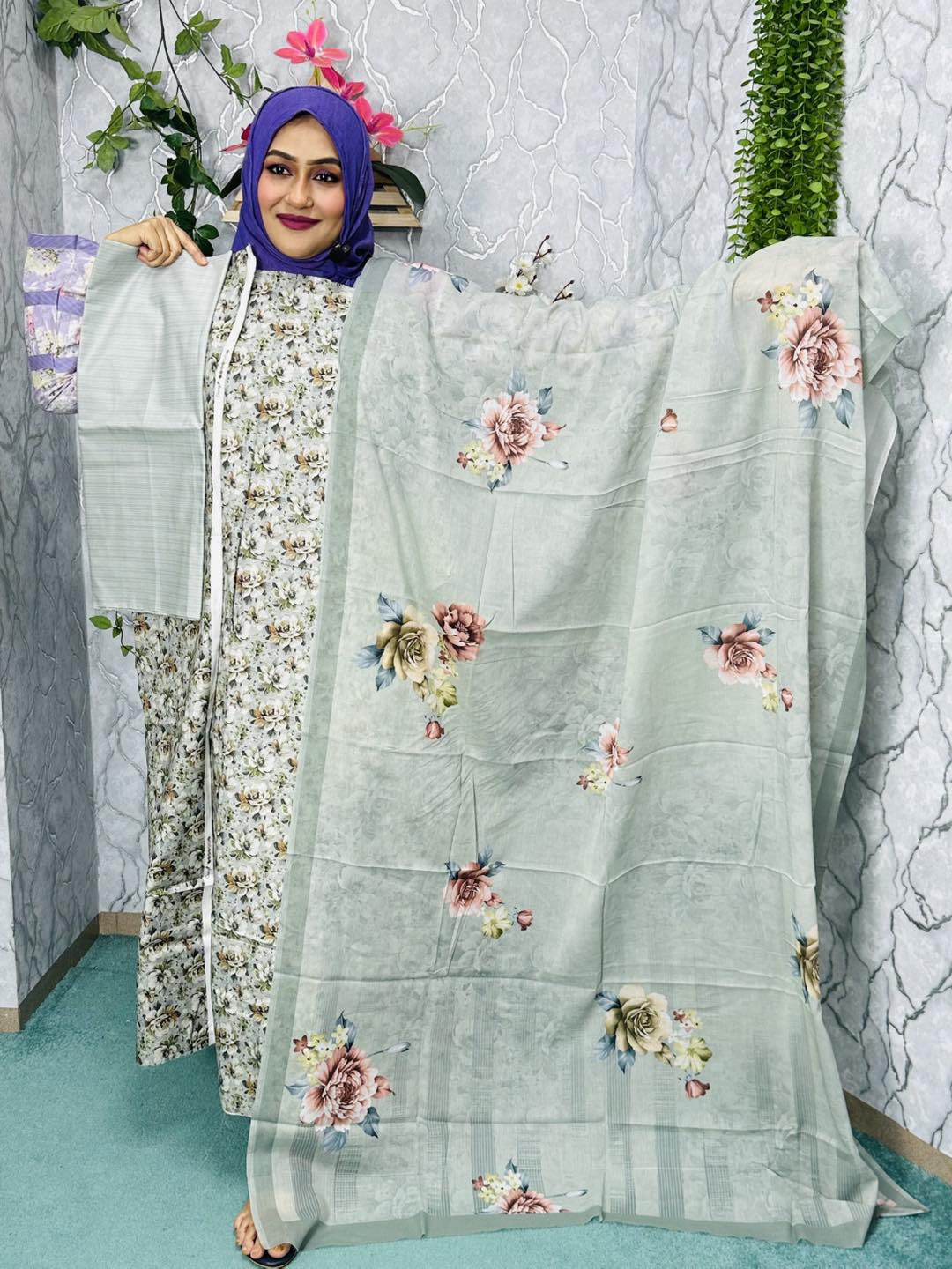 GANGA Three Piece Unstitched (SP- 2380)