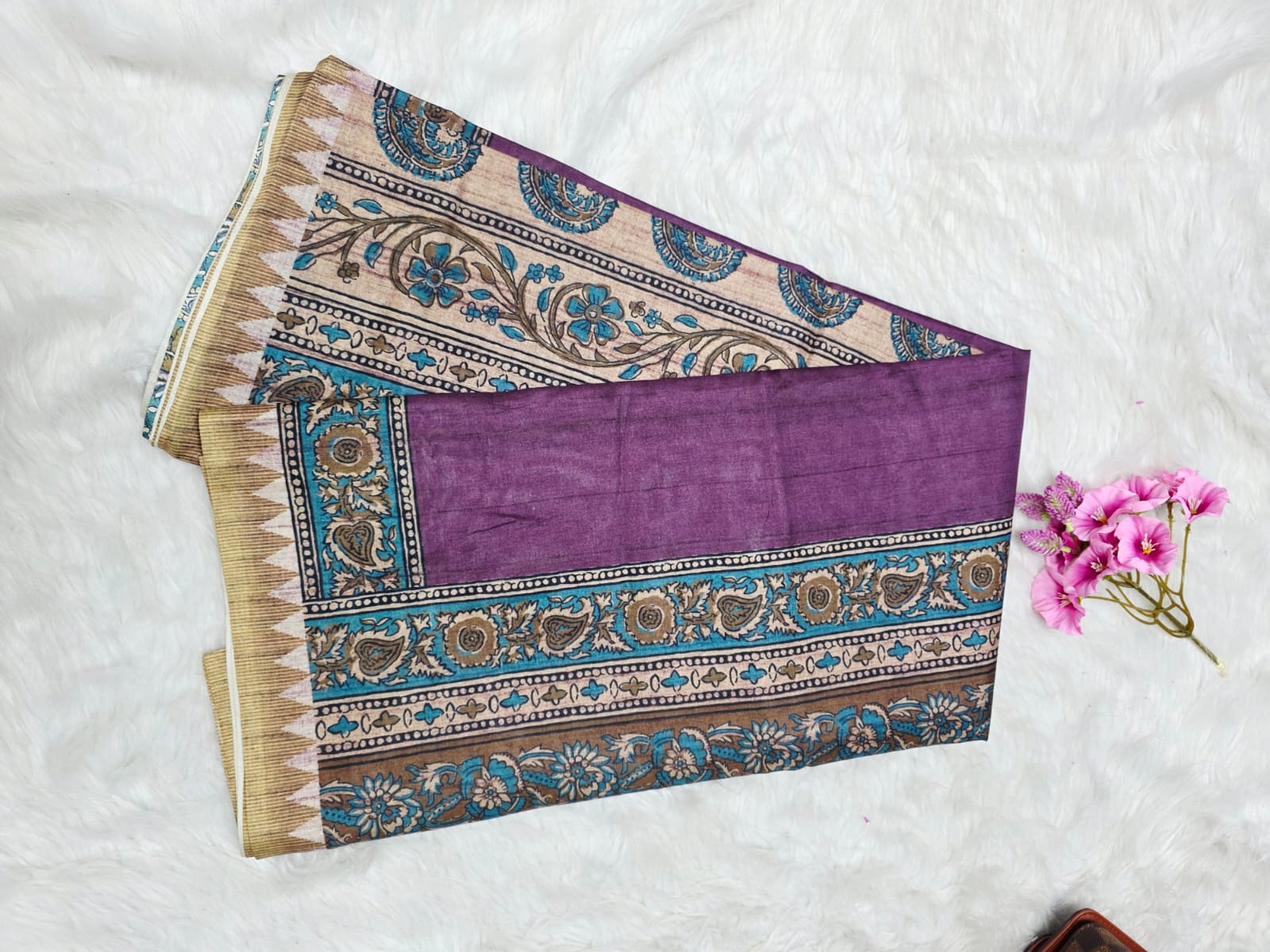 Giza Border Maheshwari Saree