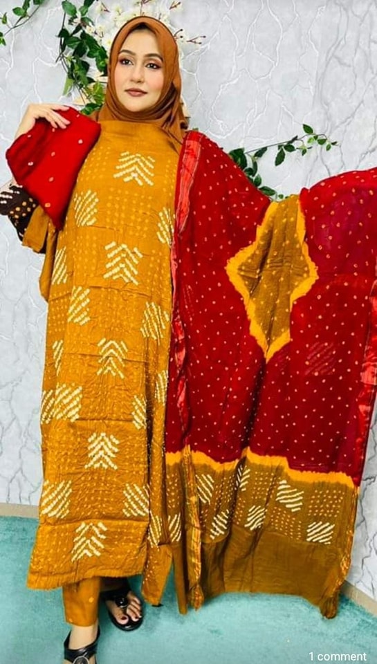 Jaypuri Chuneri Dress Three Piece