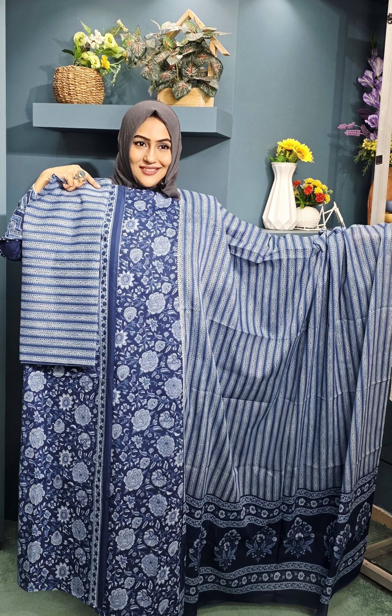 joypuri cotton three piece