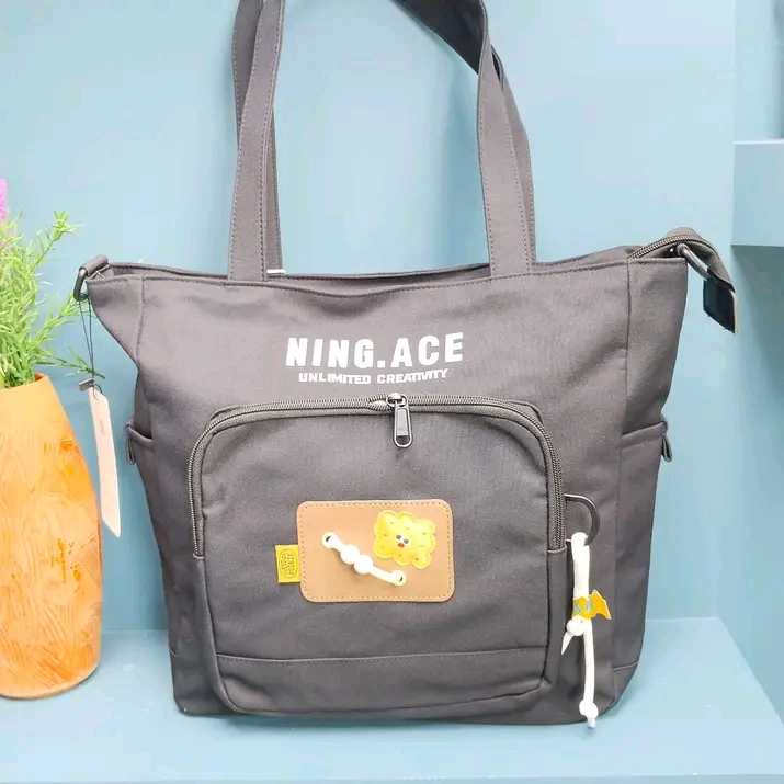 Juxinzi Brand Fabric Tote Bag (W-15" / H-13")