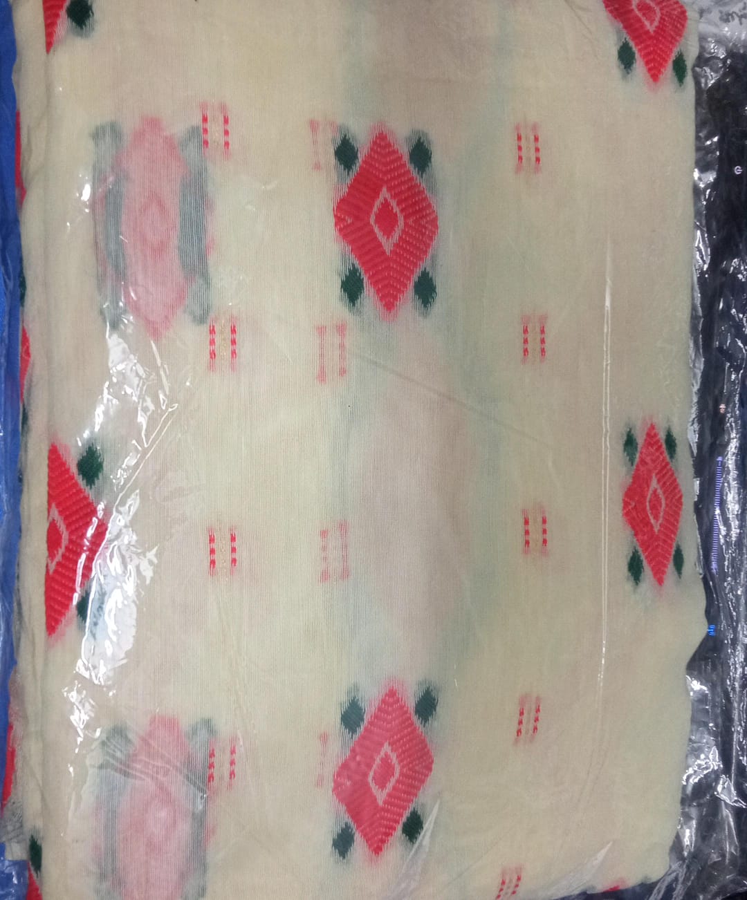 Kerela Cotton Multi Color Cotton Sharee