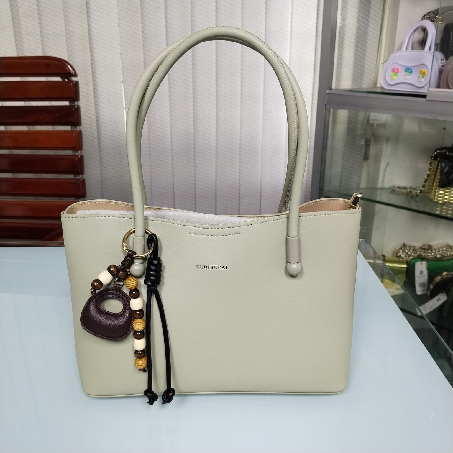 KUQIKUPAI Brand luxurious Hand bag with long belt (8035)