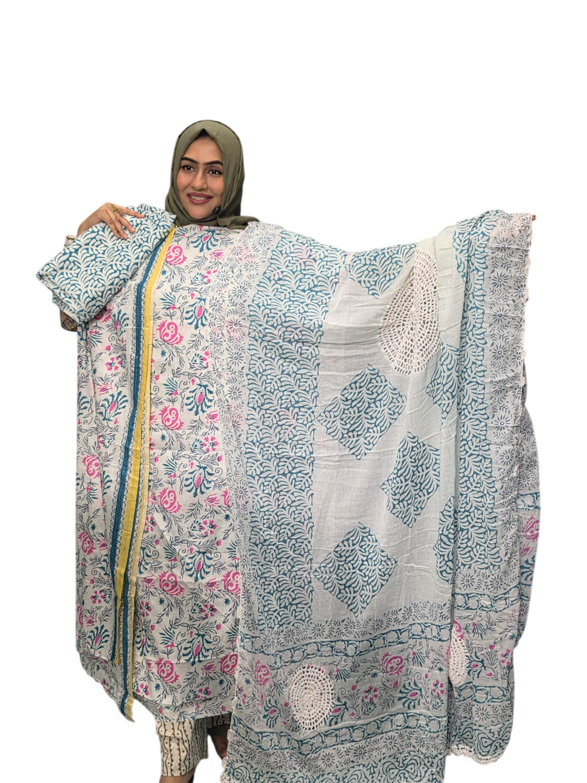 Luxury Fine Cotton Three Piece