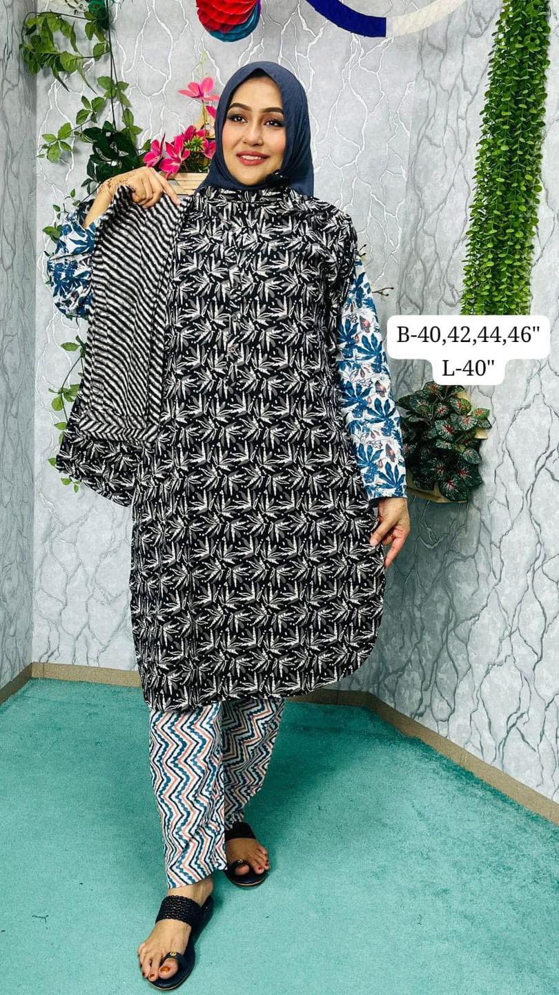 One Piece Kurti Cotton Comfortable Dress (SP-950)