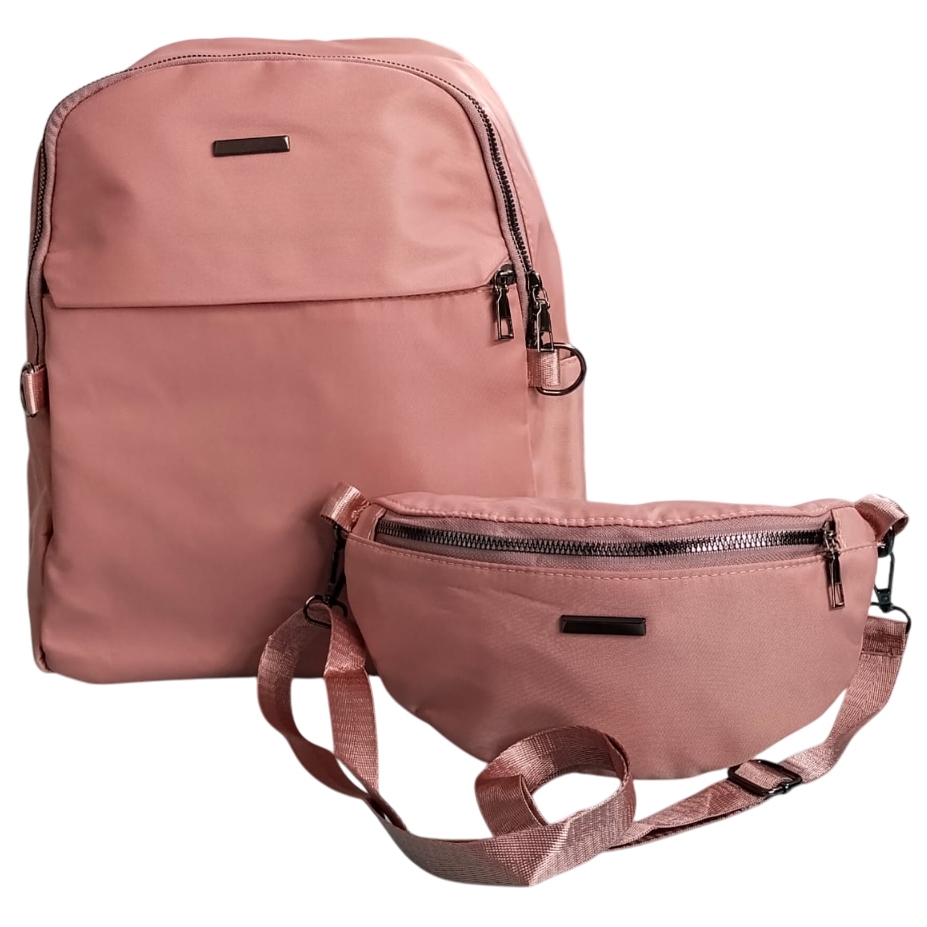 Premium Backpack with Crossbody Belt Bag – 10” x 13”