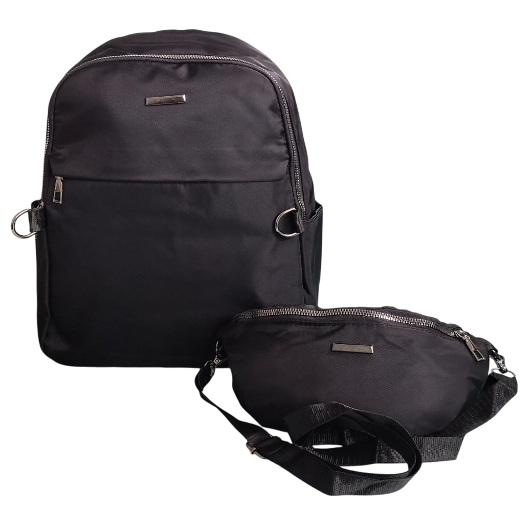 Premium Backpack with Crossbody Belt Bag – 10” x 13”