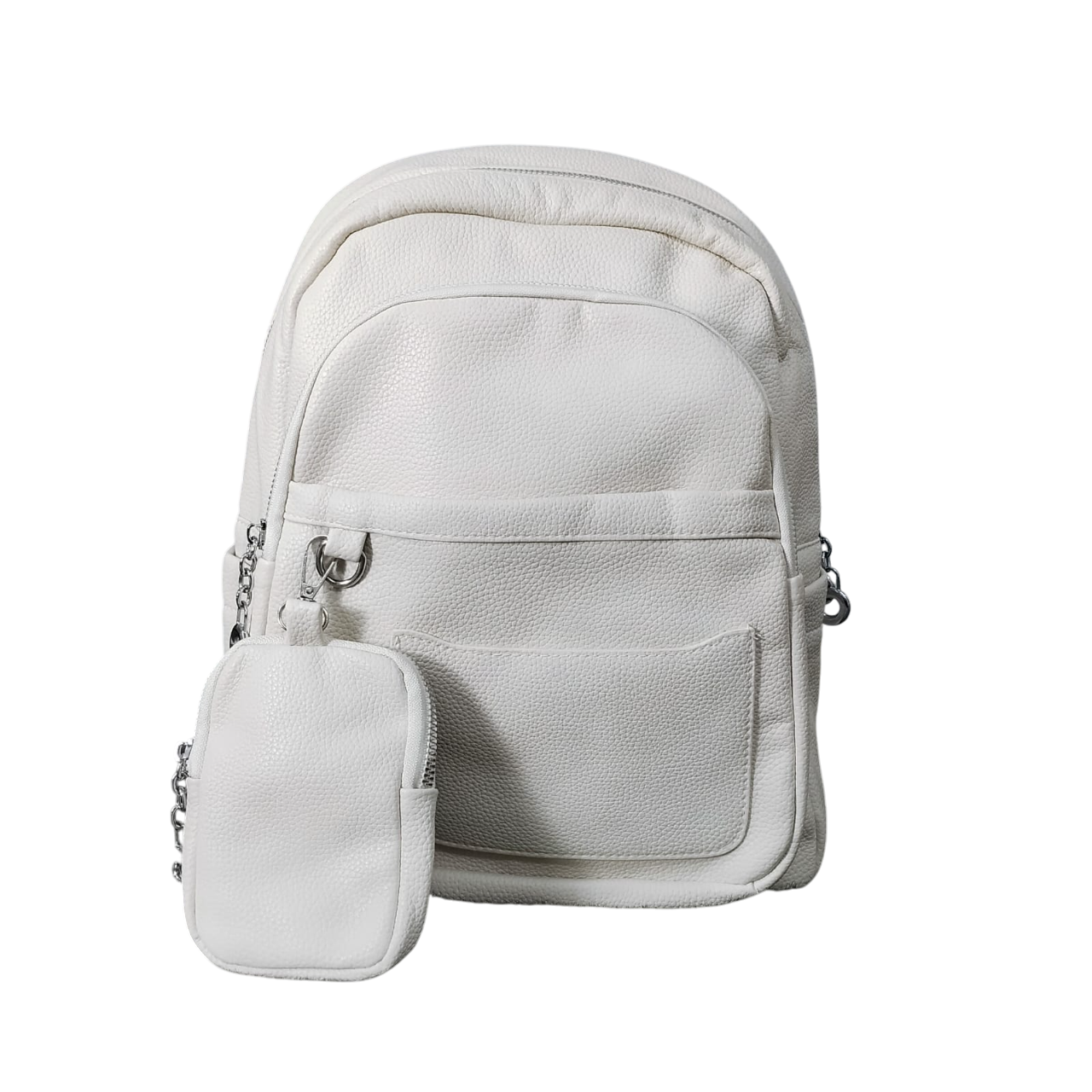 Premium Leather Backpack with Extra Paouch - 11" x 14"