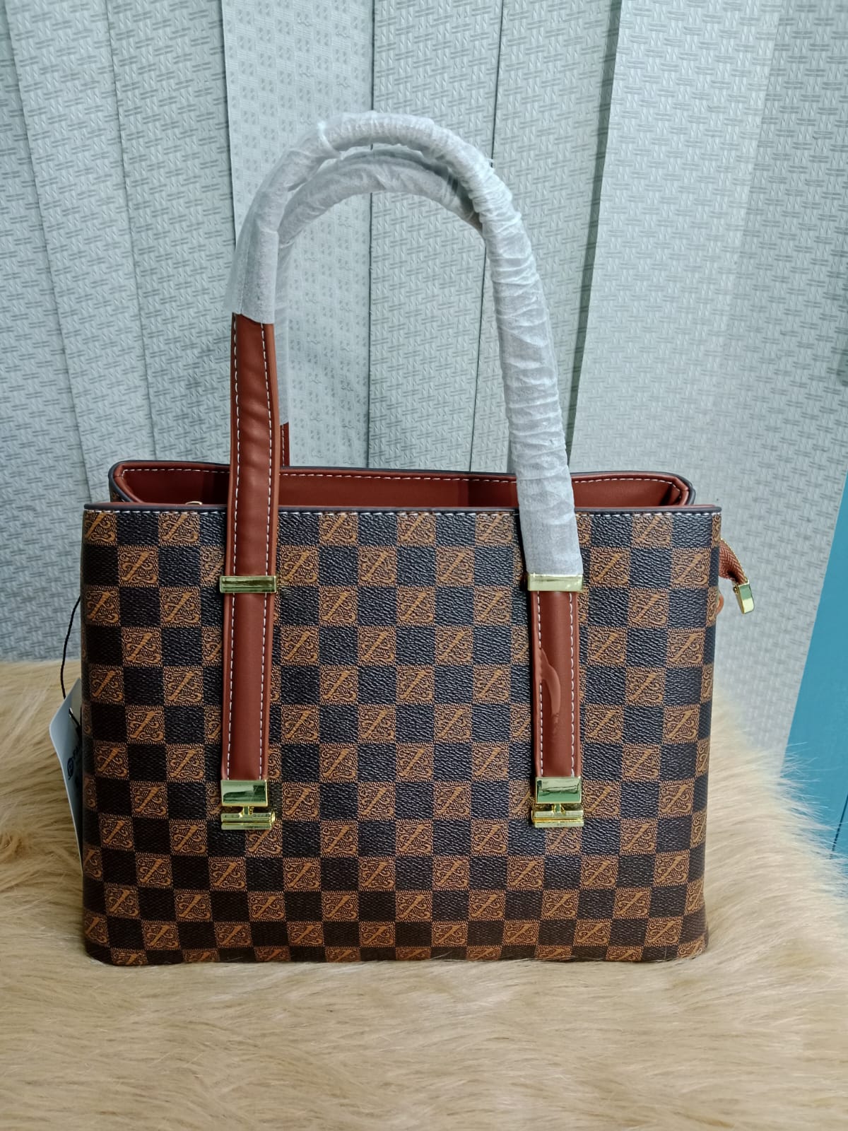 Premium Leather Hand Bag with Long Belt