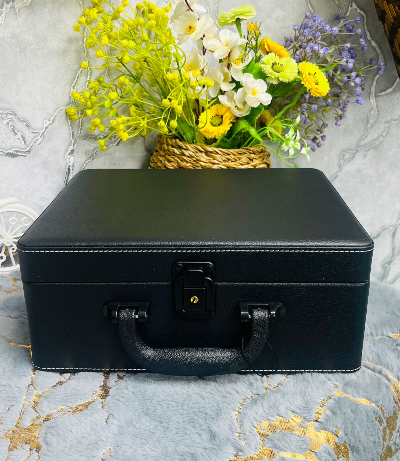 Premium Multi-Compartment Makeup Organizer Box