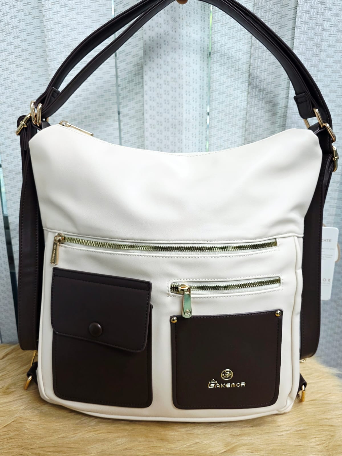 Sakemor Brand Premium Leather Tote Bag