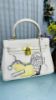 Picture of Spring Lock PU Leather Side Purse Smooth & Sleek Surface Hand Bag 