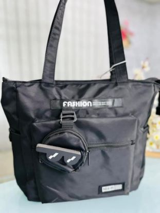 Picture of Hellokeke Black parachute fabrics Tote Bag