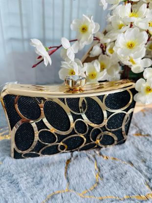 Picture of Metal Party Bag Black Color(SP:1380)