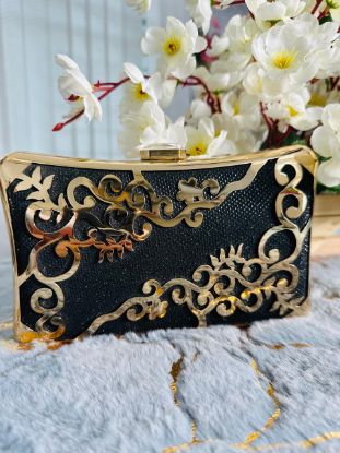 Picture of Metal  Ladies Party Bag Black Color(SP:1380)
