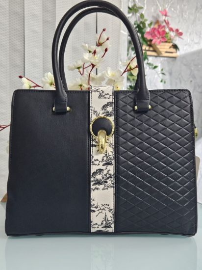 Picture of SAMIQI black ladies Official Handbag.