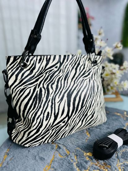 Picture of Stylish Ladies Tote Bag Zebra Print