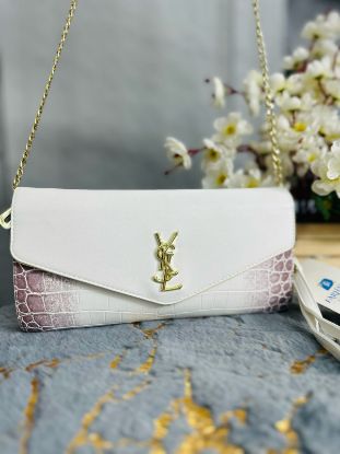 Picture of Latest Way Brand White Crocodile Purse Bag