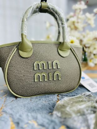 Picture of Min Min Cute Leather Ladies Mini Hand Olive Bag 