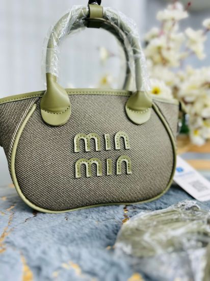 Picture of Min Min Cute Leather Ladies Mini Hand Olive Bag 