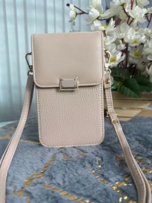 Picture of Raccoita Plastica Brand Stylish Apricot Mobile Bag