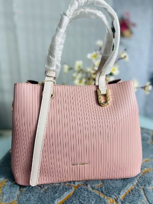 Picture of Sakemor Premium Quality Leather Fashionable Pink Hand Bag