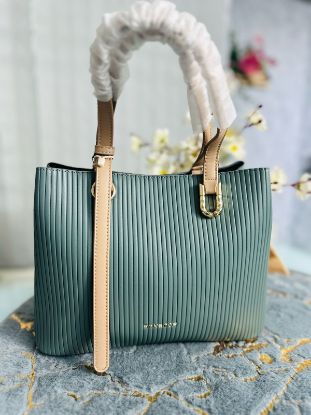 Picture of Sakemor Premium Quality Leather Fashionable Green Hand Bag