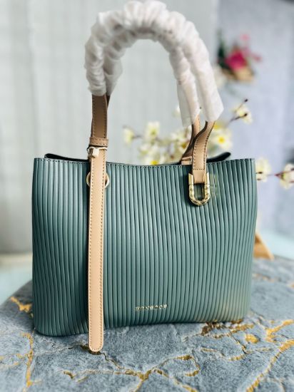 Picture of Sakemor Premium Quality Leather Fashionable Green Hand Bag