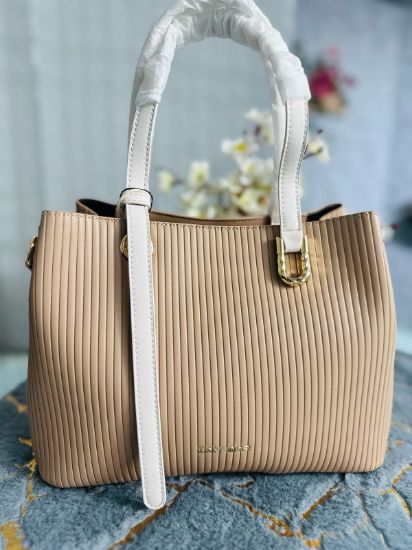 Picture of Sakemor Premium Quality Leather Fashionable  Apricot Hand Bag